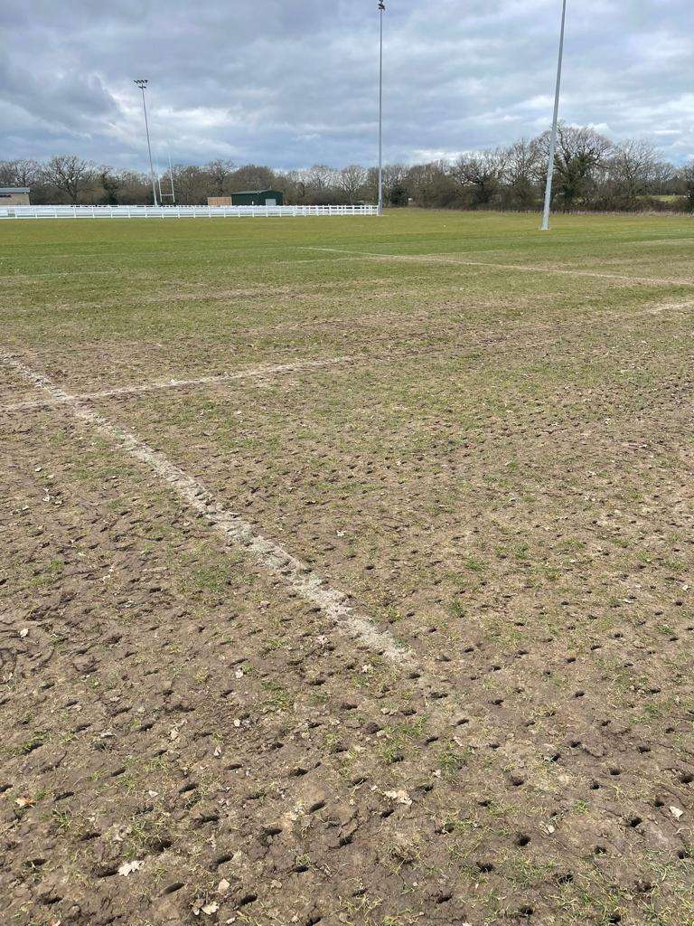 Colchester sports hub aerated Aerated sports field